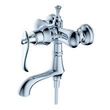 Mitigeur de douche en laiton apparent Chrome